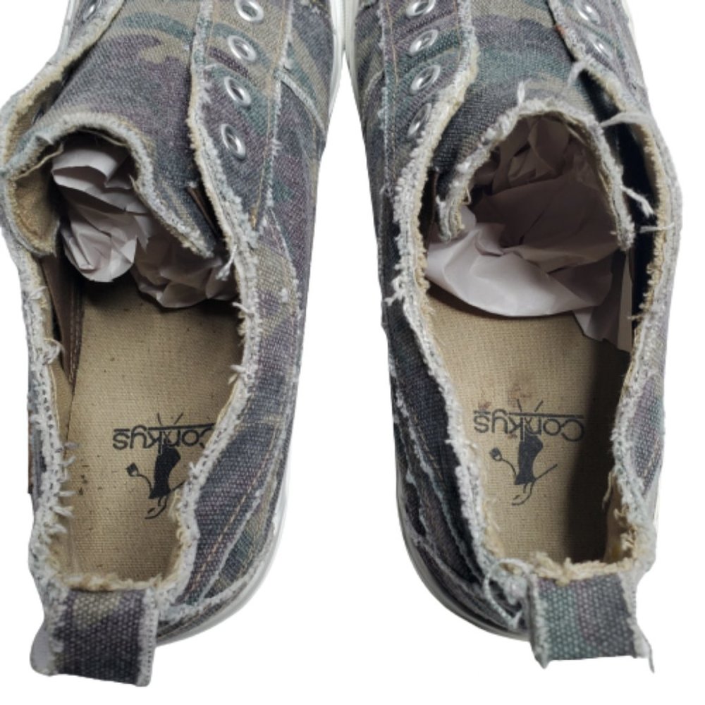 Corkys Womens Babalu Camouflage Slip On Sneakers. Size 10 - Picture 8 of 9